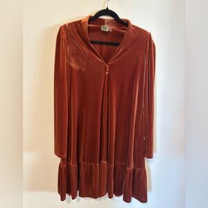 Taylor Women's Long Sleeve Dress - Deep Rust